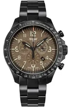 Traser Quarzuhr H3 109460 P67 Officer Chronograph Khaki Steel Herrenuhr 46mm 10 H3 109460 P67 Officer Chronograph Khaki Steel Herrenuhr 46mm 10ATM