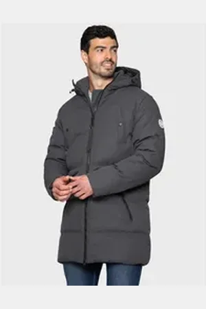 Threadbare Steppmantel THB Jacket Tingley Padded mit gemütlicher Kapuze grau XXL