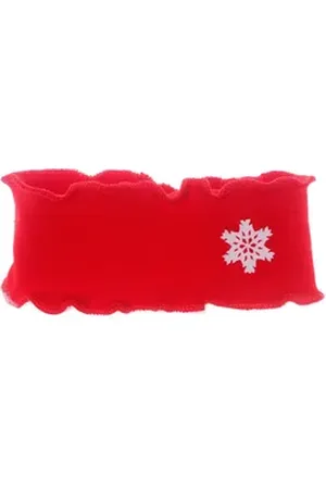 La Bortini Stirnband Kopfband Baby Ohrenschutz weihnachtlich in Rot mit Schleife elastisch, weich, mit Schleifchen rot