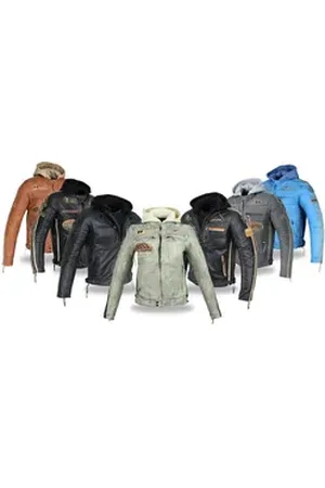 ALPHA Motorradjacke - /Freizeit Herren Lammlederjacke Bikerjacke Highway 11 (Abnehmbares Innenfutter und Kapuze, (NEUE VERSION 2025) Aus weichem Lammleder, inkl. einsetzbarer Protektoren weiß M