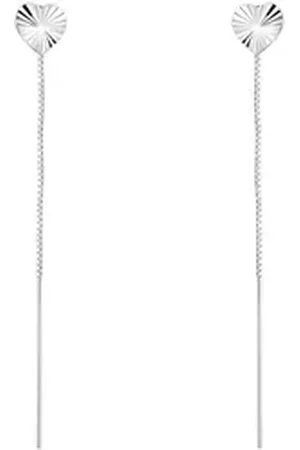 Sofia Milani Paar Ohrhänger Herz, 925 Silber Damen Schmuck - E0785 silberfarben