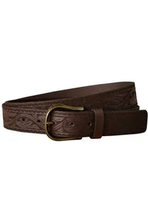 Next Ledergürtel Geprägter Signature Ledergürtel (1-St) braun XL (DE 100)
