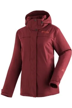 Maier Sports Funktionsjacke Lisbon Damen Jacke, warm wattierte Winterjacke, wind/wasserdicht, Regular Fit rot 42