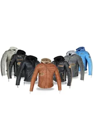 ALPHA Motorradjacke - /Freizeit Herren Lammlederjacke Bikerjacke Highway 11 (Abnehmbares Innenfutter und Kapuze, (NEUE VERSION 2025) Aus weichem Lammleder, inkl. einsetzbarer Protektoren braun XL