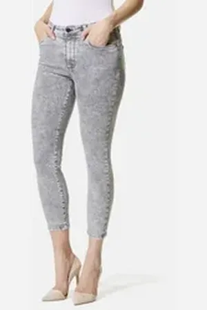 Stooker Women 5-Pocket-Jeans Rio Print Skinny Fit Skinny Fit Casual Clean Wash Twill Magic Shape Effekt für Damen grau 48