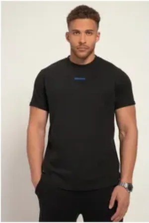 STHUGE T-Shirt T-Shirt Halbarm Prints bis 8 XL schwarz XXL