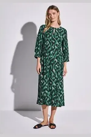 Street one Midikleid aus Viskose grün 46