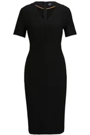HUGO BOSS Maxikleid Kleid Damaisa - Eng schwarz 40