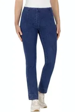 STEHMANN Schlupfjeans Ina-760W aus Denim-Superstretch blau 34