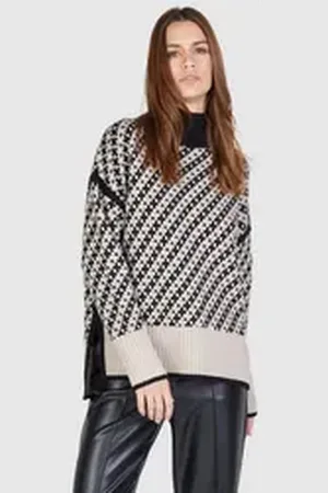 Marc Aurel Stehkragenpullover schwarz 36
