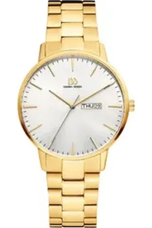 Danish Design Quarzuhr Herrenuhr IQ91Q1267 (3310109) Akilia Day/Date Gold Link, (1-tlg)