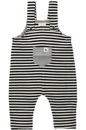 TURTLEDOVE Latzhose Latzhose Streifen (1-tlg) schwarz 104/110 (4-5 Jahre)