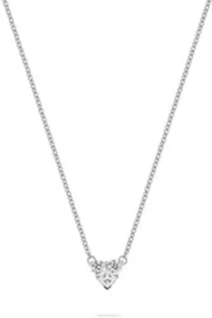 CHRIST Collier Damen-Kette 585er Weißgold 3 Diamant goldfarben