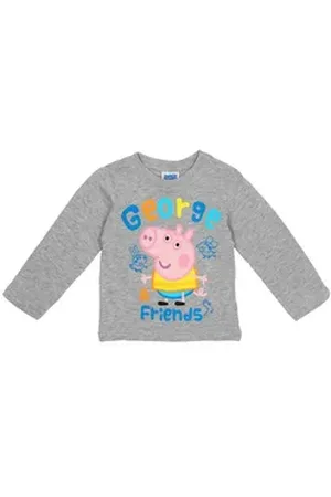 Peppa Pig Langarmshirt Langarmshirt Peppa Wutz (1-tlg) grau 92 (18-24 Monate)