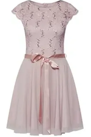 Swing Cocktailkleid (1-tlg) Pailletten rosa 38