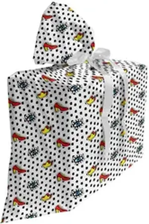 Abakuhaus Spielzeugtruhe Stoffbeutel für Partygeschenke mit 3 Bändern, Retro Doodle Feminine bunt