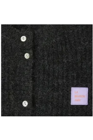 American Vintage Longweste Weste EAST mit Alpaka in Grau grau L