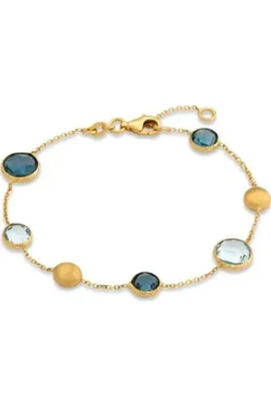 CHRIST Goldarmband Damen-Armband 375er Gelbgold 3 Topas gelb|goldfarben