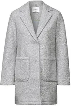 CECIL Wollmantel Curly Fake Wool Revers Coat M