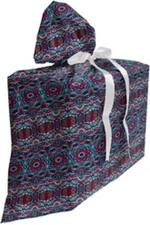 Abakuhaus Spielzeugtruhe Stoffbeutel für Partygeschenke mit 3 Bändern, Ethnisch Klassische Tribal Motive bunt