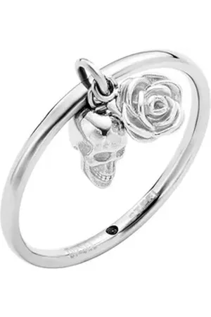Diesel Fingerring Unisex-Herrenring Edelstahl silberfarben 56