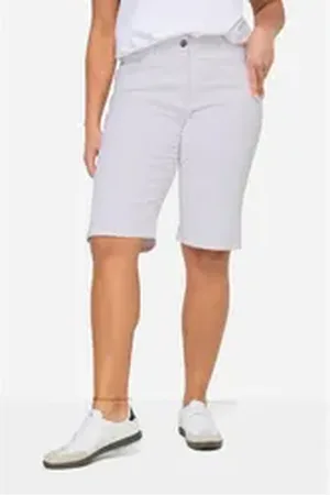 Angel of Style Angel of Style Regular-fit-Jeans Jeansbermuda Berry Stretchkomfort 5-Pocket weiß 56