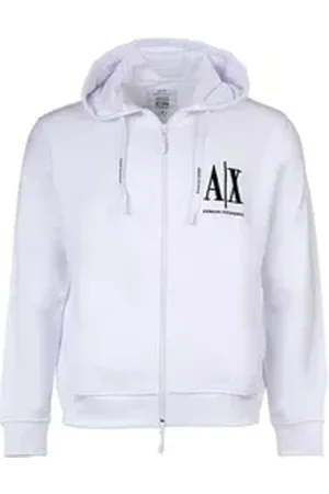 Giorgio Armani ARMANI EXCHANGE Sweatshirt Herren Sweatjacke Baumwolle weiß 2XL