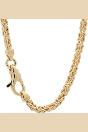HOPLO Königskette Goldkette Königskette Länge 21cm - Breite 2,5mm - 585-14 Karat Gold, Made in Germany goldfarben 21 cm Armkette Herren