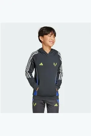 adidas Performance Funktionstop MESSI KIDS HOODIE grau 140