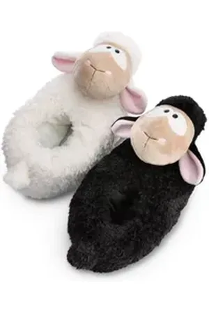 NICI Plüschfigur 49925 Hausschuhe Schaf Wool*y Gang Gr. 34-37 (M) GREEN