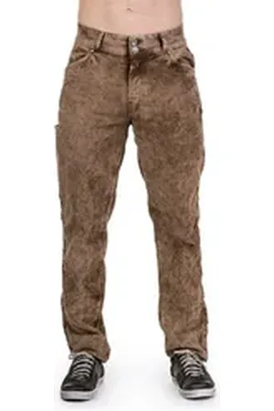 hangOwear Trachtenjeans Cordhose Herren - HANNES CORD LANG - schlamm 52