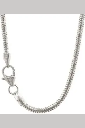 HOPLO Schlangenkette Silberkette Schlangenkette Länge 40cm - Breite 1,9mm - 925 Silber, Made in Germany silberfarben 40 cm Damenkette eng
