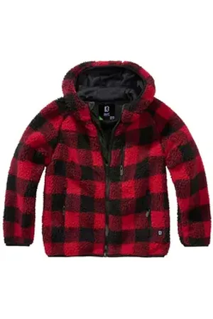 Brandit Brandit Winterjacke Brandit Kinder Winterjacke Kids Teddyfleecejacket Hood rot 170/176
