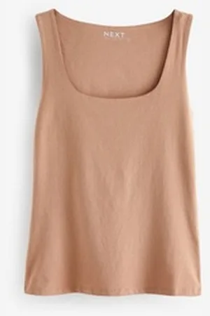 Next Shirttop Top mit eckigem Ausschnitt (1-tlg) braun XXL