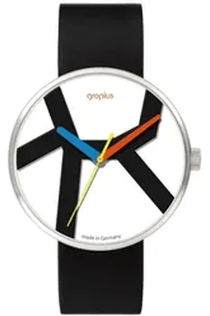 Walter Gropius Quarzuhr Made in Germany, Saphirglas, Forum Move - WG 011-01, Designeruhr, Lederarmband mit Easy-Release System, Edelstahlgehäuse