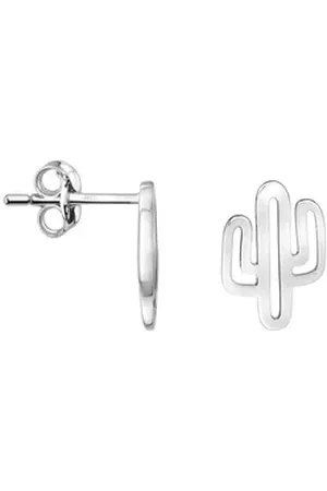 Sofia Milani Paar Ohrstecker Kaktus, 925 Silber Damen Schmuck - E1024 silberfarben