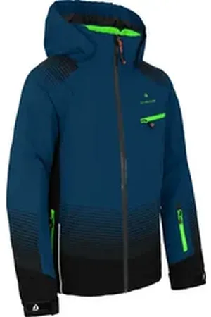 Bergson Skijacke VEIKO Kinder Skijacke, warm, funktional und stylisch, Normalgrößen, dunkel blau 176