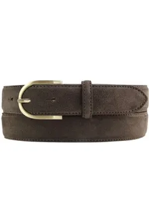 BELTINGER Ledergürtel Damen-Gürtel aus Veloursleder 3,0 cm - Velour-Ledergürtel für Damen 30 (1-St) braun 115 cm (Gesamtlänge 130 cm)