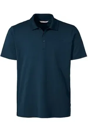 Vaude Poloshirt Essential Polo Shirt mit kurzer Knopfleiste blau XL