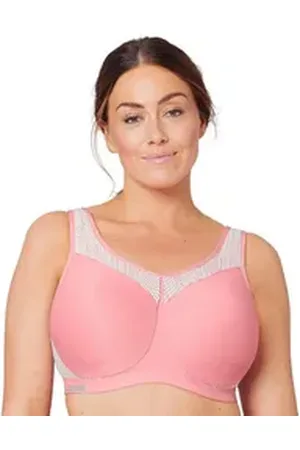 Glamorise Bügel-BH mit WonderWire Technologie, Sport BH für eine hohe Belastung rosa 100
