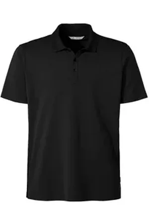 Vaude Poloshirt Essential Polo Shirt mit kurzer Knopfleiste schwarz L