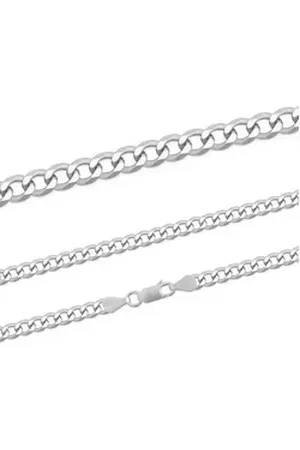 Firetti Kette ohne Anhänger Schmuck Geschenk Silber 925 Halsschmuck Halskette Panzerkette silberfarben 50