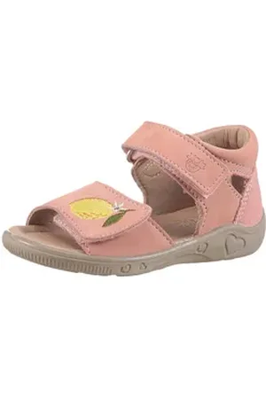 Pepino By RICOSTA Mimi WMS: mittel Lauflernschuh, Sandalette mit Klett und Zitronenmotiv, Größenschablone zum Download rosa 21 EU