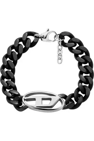 Diesel Edelstahlarmband Unisex-Armband Edelstahl schwarz