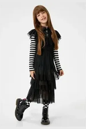 Koton Midikleid Midi Länge Geschichtet schwarz 116