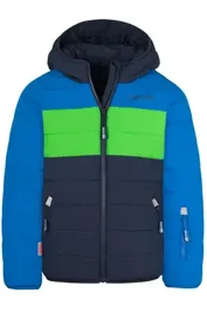 TROLLKIDS Skijacke Hafjell PRO Wasserabweisend blau|grün 104