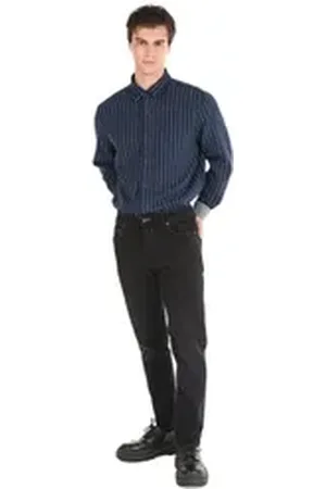 Colins Stretch-Jeans Straight Fit Mid Waist Straight Leg Herren-Denim-Jeans, 99 % Ba 28-32