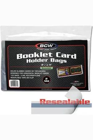 Bcw Supplies Sammelkarte Booklet Card Holder Bags Resealable (100 ct)