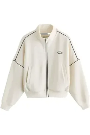 Next Sweatjacke Active Reißverschlussjacke mit Randstreifen (1-tlg) weiß S