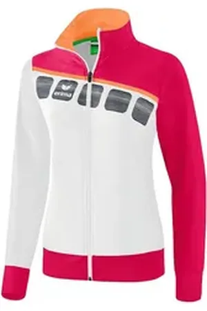 Erima Sweatjacke 5-C Präsentationsjacke Kids Polyester weiß 164